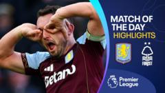 McGinn's first Premier League brace sends Villa to second