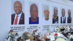 Ghana investigators find 'black boxes' of helicopter that crashed and killed two ministers