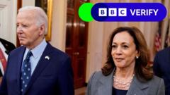 Ros Atkins on... Harris's struggle to distance herself from Biden