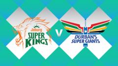 Joburg Super Kings v Durban's Super Giants - SA20 scorecard