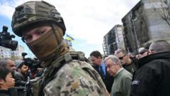 Ukrayna'yı ziyaret eden Antonio Guterres