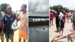 Man wey wey lose im wife and shildren for di boat accident