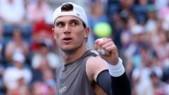 Draper 'almost happy' to drop a set on US Open return