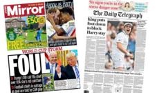 The Papers: 'World cup storm' and 'King puts foot down'