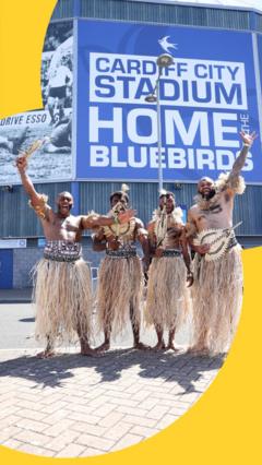 Fiji fans in Cardiff are bringing the vibes!