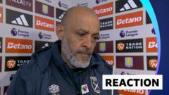 Unfocused West Ham were not good enough - Nuno