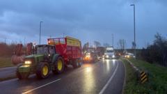 Fuel protests slow traffic for second day