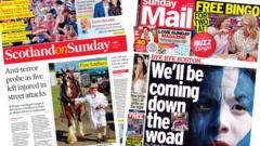 Scotland's papers: Anti-terror probe and Tartan Army march to Miami