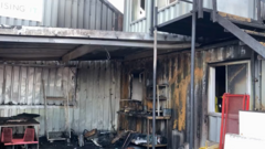 Some damage after fire at Exeter City stadium