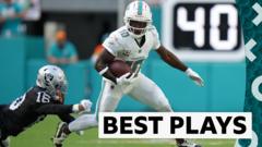 'Kiss him goodbye!' Miami's Hill stars in NFL best plays