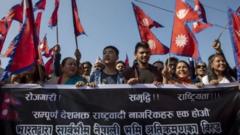 भारतले जारी गरेको नक्सामा कालापानी क्षेत्र भारतीय सीमाभित्र राखिएकोमा आपत्ति जनाउँदै नेपालमा विरोधप्रदर्शन गरिएको थियो