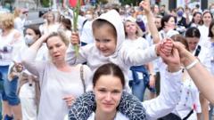 Protestos em Belarus