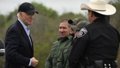 Biden tells Republicans to show 'spine', as Trump attacks border policy