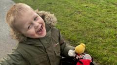 Mum's shock after son, 9, found alone on busy road