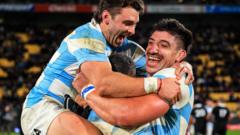 Four-try Argentina stun New Zealand in Wellington