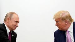 美國總統特朗普和俄羅斯總統普京在大阪G20領導人峰會上舉行雙邊會議
