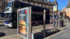 Bus shelters dismantled ahead of unofficial Celtic title party