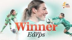 Watch the moment BBC surprises Earps with 2023 award
