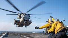 USS Portland conducts flight operations in the Gulf of Aden (9 November)