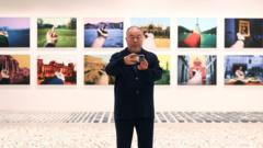 China's dissident artist Ai Weiwei opened his new show in London