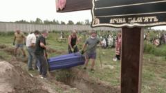Похороны погибших в Буче