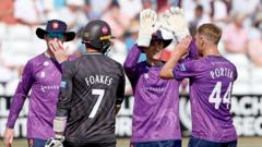 How Did Surrey Set a Record Loss Against Essex in the One-Day Cup?