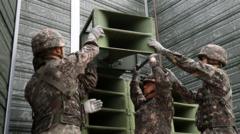 South Korea turns off propaganda loudspeakers to North