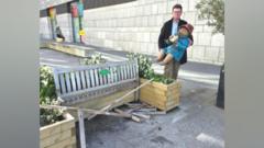 Paddington Bear statue bench targeted by vandals