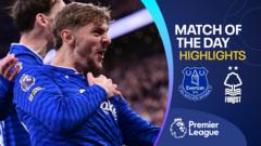 Everton fire three past Forest to move into fifth