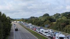 Man dies and several injured in two M5 crashes