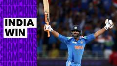 ‘That’ll be it!’ – Jadeja hits four to seal Champions Trophy victory for India