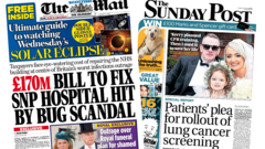 Scotland's papers: £170m hospital repair bill and lung cancer screening plea