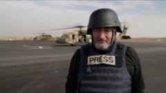 See Gaza from the air as BBC joins aid drop by Jordanian military