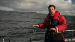 BBC reports from 'blistered and burnt' oil tanker in North Sea