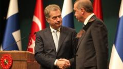 Finlandiya Cumhurbaşkanı Sauli Niinisto ve Cumhurbaşkanı Recep Tayyip Erdoğan