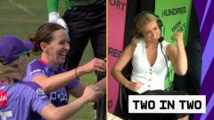 Cross takes back-to-back wickets & her podcast partner is delighted