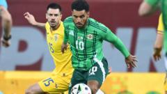 Romania v Northern Ireland - Second half begins with sides level