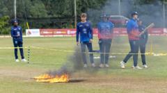 What Caused the Namibia vs Scotland Match to Be Abandoned?