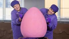 Chocolatiers create 'world's largest' Mini Egg