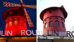 Paris's Moulin Rouge loses windmill sails overnight