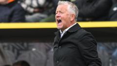 Sheff Utd boss Wilder charged after kicking ball at fan