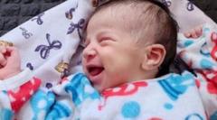 Baby born in Gaza