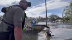 Sheriff rescues 14-year-old stranded on floating hurricane debris