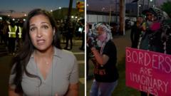 BBC at New Jersey ICE detention centre as curfew enforced