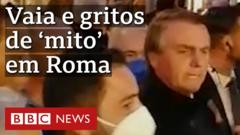 No segundo diacaça niquel comprarvisita a Roma, Bolsonaro foi xingado e exaltado durante um passeio. O presidente foi chamadocaça niquel comprar“genocida” por manifestantes e "mito" por apoiadores