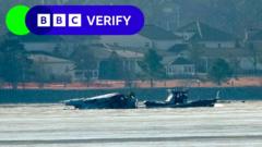 BBC Verify analyses moments before Washington DC plane crash