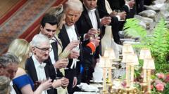 Vintage port, 1,452 pieces of cutlery and very powerful people - a glimpse of the state banquet