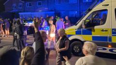 Two police officers injured during second night of anti-immigration disorder in Norfolk