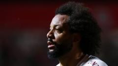 Tearful Marcelo sent off after opponent dislocates knee