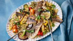 Sumac sea bass platter